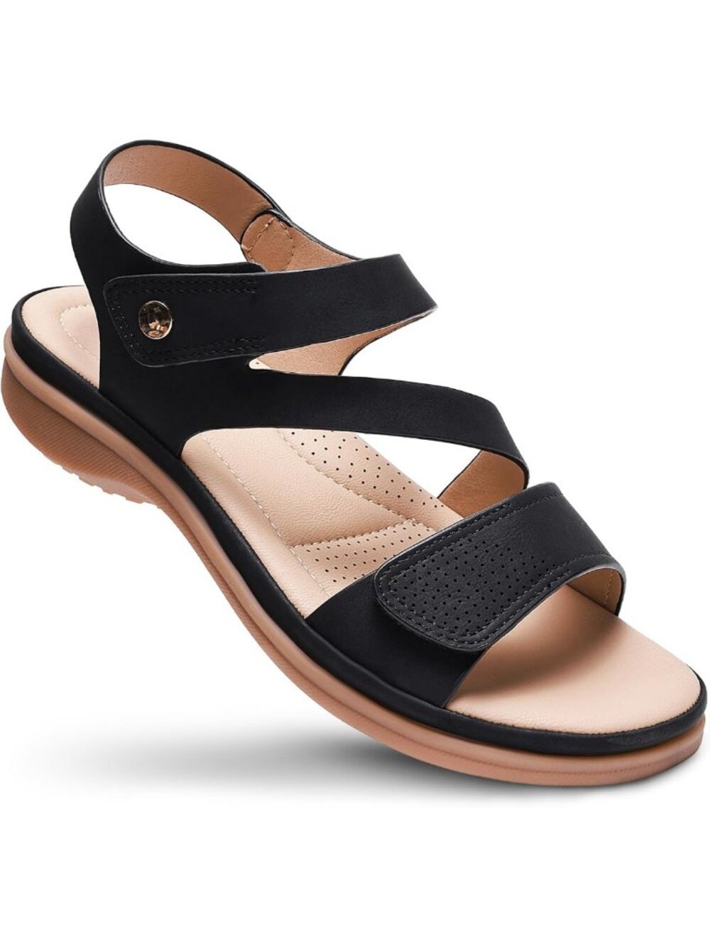 Littleplum Womens Sandals Arch Support – Comfortable Flat Sandals for Women